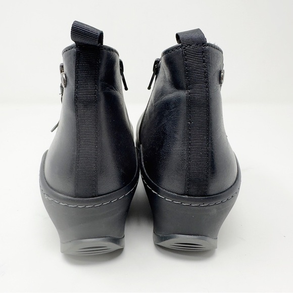 Wolky Wedge Leather Ankle Boots - Picture 3 of 7